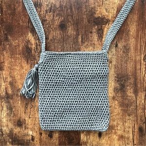 Saks Fifth Avenue Crotchet Crossbody Bag Purse Made In Italy